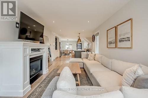 14 Bowsprit Avenue, Toronto, ON - Indoor Photo Showing Living Room With Fireplace