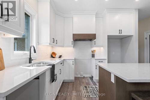 61 Canary Street, Tillsonburg, ON - Indoor Photo Showing Kitchen With Double Sink