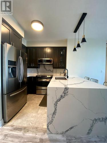 501 - 1900 Lake Shore Boulevard W, Toronto, ON - Indoor Photo Showing Kitchen With Stainless Steel Kitchen