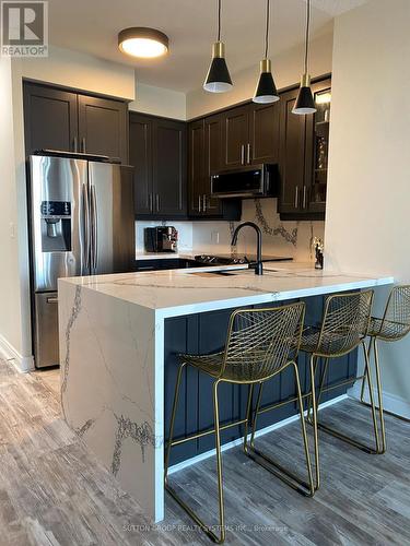 501 - 1900 Lake Shore Boulevard W, Toronto, ON - Indoor Photo Showing Kitchen With Stainless Steel Kitchen With Upgraded Kitchen