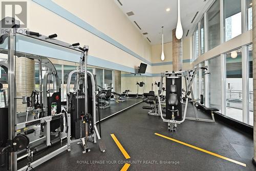 2808 - 38 Dan Leckie Way, Toronto, ON - Indoor Photo Showing Gym Room