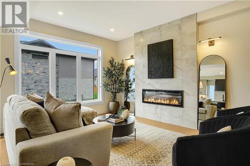 Lt 1 Wesley Boulevard, Cambridge, ON - Indoor Photo Showing Living Room With Fireplace