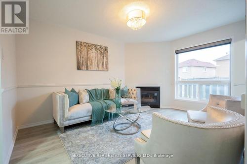 12 Cedarwood Crescent, Brampton, ON - Indoor Photo Showing Living Room With Fireplace