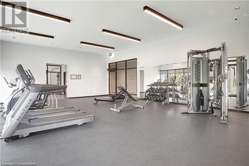 View of workout area - 525 New Dundee Road Unit# 602, Kitchener, ON - Indoor Photo Showing Gym Room