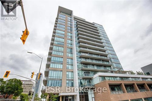 806 - 85 Duke Street W, Kitchener, ON - Outdoor With Balcony With Facade