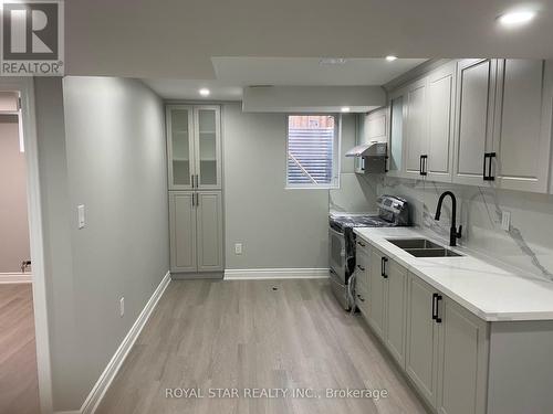 Bsmt - 53 Miracle Trail, Brampton, ON - Indoor Photo Showing Kitchen With Double Sink