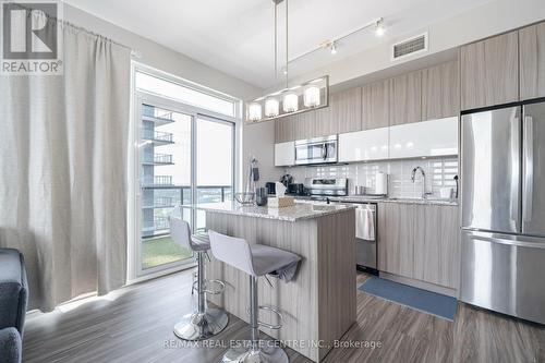 3808 - 56 Annie Craig Drive, Toronto, ON - Indoor Photo Showing Kitchen With Upgraded Kitchen