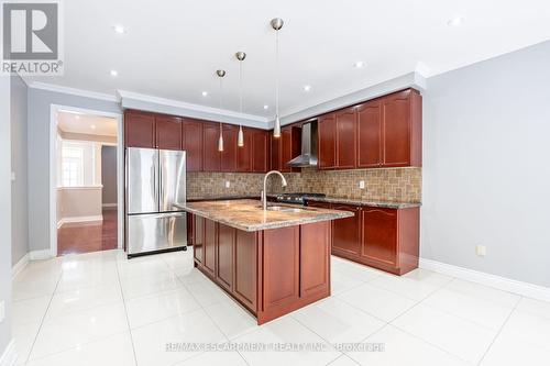 15 Hellyer Avenue, Brampton, ON - Indoor Photo Showing Kitchen With Double Sink