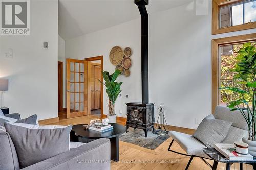 66 Auburn Street, Peterborough (Ashburnham), ON - Indoor Photo Showing Living Room With Fireplace