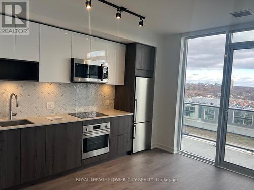 708 - 5 Defries Street, Toronto, ON - Indoor Photo Showing Kitchen With Stainless Steel Kitchen With Upgraded Kitchen