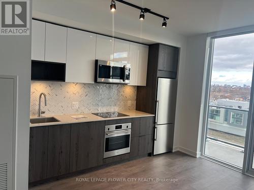 708 - 5 Defries Street, Toronto, ON - Indoor Photo Showing Kitchen With Stainless Steel Kitchen With Upgraded Kitchen