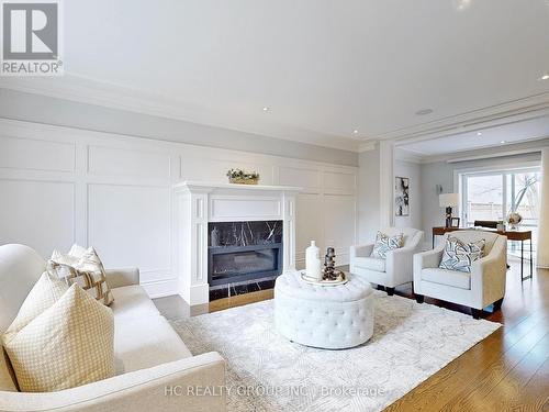 136 Kilbarry Road, Toronto, ON - Indoor Photo Showing Living Room With Fireplace