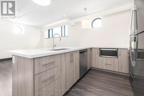 501 - 121 King Street E, Hamilton (Beasley), ON - Indoor Photo Showing Kitchen With Upgraded Kitchen