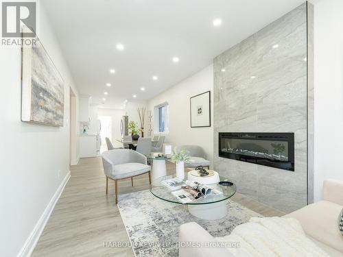 105 Westlake Avenue, Toronto, ON - Indoor Photo Showing Living Room With Fireplace