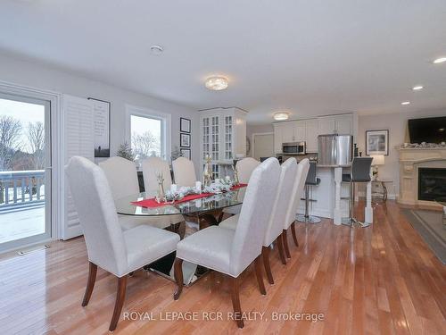 20 Joseph St, Adjala-Tosorontio, ON - Indoor Photo Showing Dining Room With Fireplace