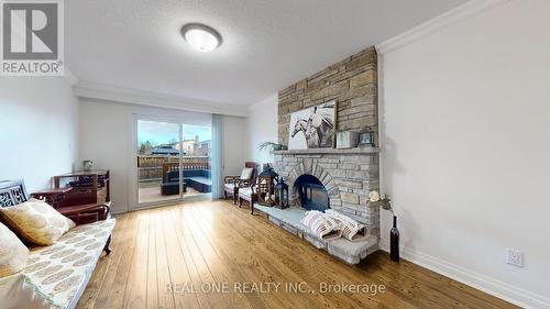 133 Risebrough Circuit, Markham, ON - Indoor Photo Showing Living Room With Fireplace