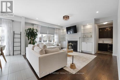 110 Westphalian Avenue, Ottawa, ON - Indoor Photo Showing Living Room With Fireplace