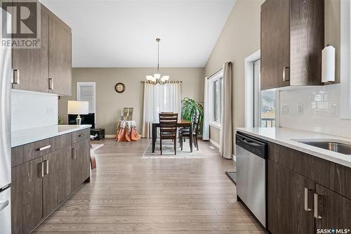 230 Newton Link, Saskatoon, SK - Indoor Photo Showing Kitchen With Upgraded Kitchen