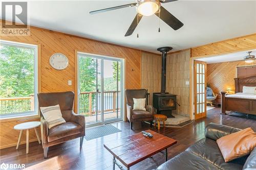 1091 Eashores Road, Haliburton, ON - Indoor Photo Showing Living Room With Fireplace