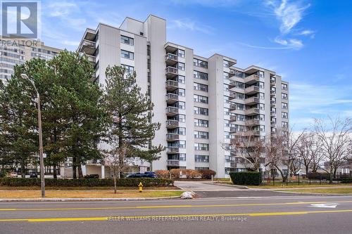 1004 - 2500 Bridletowne Circle, Toronto, ON - Outdoor With Balcony With Facade