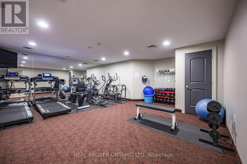 Fitness Centre - 707 - 250 Pall Mall Street, London, ON - Indoor Photo Showing Gym Room