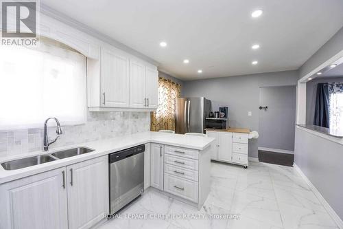 87 Newlyn Crescent, Brampton, ON - Indoor Photo Showing Kitchen With Double Sink