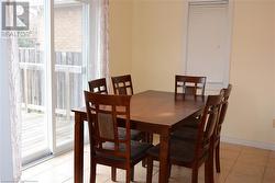 View of tiled dining room - 