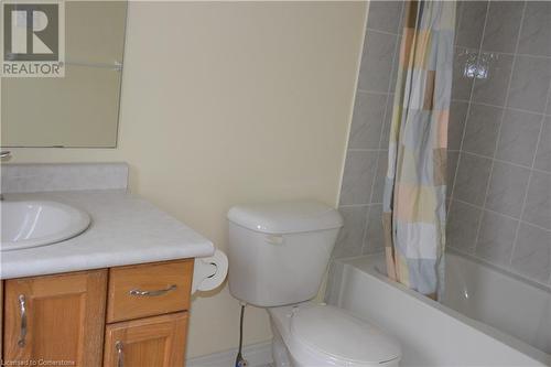 Full bathroom with shower / tub combo, vanity, and toilet - 157 Cranbrook Street, Kitchener, ON - Indoor Photo Showing Bathroom