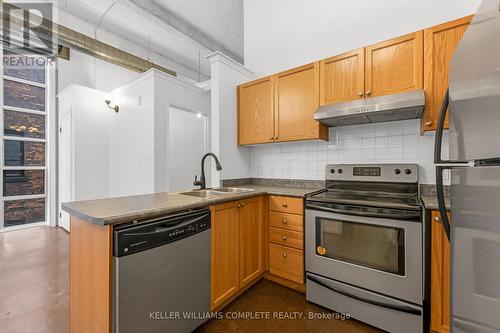 304 - 11 Rebecca Street, Hamilton, ON - Indoor Photo Showing Kitchen With Double Sink