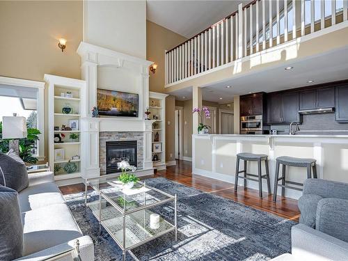 16-614 Granrose Terr, Colwood, BC - Indoor Photo Showing Living Room With Fireplace