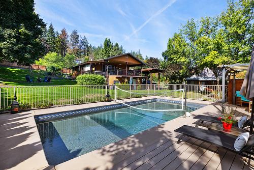 10391 Monte Bella Road, Lake Country, BC - Outdoor With In Ground Pool With Deck Patio Veranda With Backyard