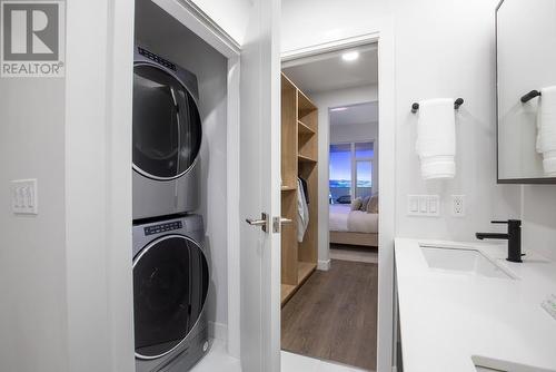 Photo from our show suite. Actual measurements, floorplan and colour scheme may vary. Message for additional information. - 460 Nicola Street Unit# 1303, Kamloops, BC - Indoor Photo Showing Laundry Room