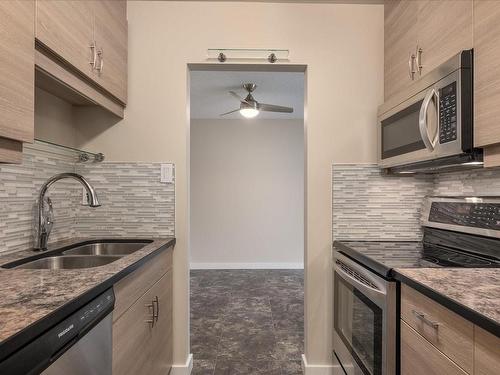 302-550 Bradley St, Nanaimo, BC - Indoor Photo Showing Kitchen With Double Sink With Upgraded Kitchen