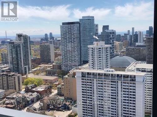 3205 - 28 Wellesley Street E, Toronto, ON - Outdoor With Facade With View