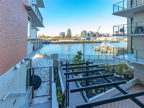 312B-456 Pandora Ave, Victoria, BC - Outdoor With Body Of Water With Balcony With Exterior