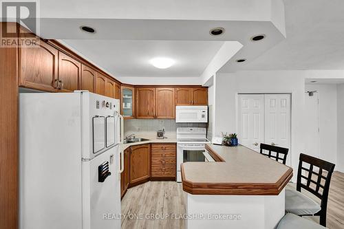 702 - 293 Mohawk Road E, Hamilton, ON - Indoor Photo Showing Kitchen