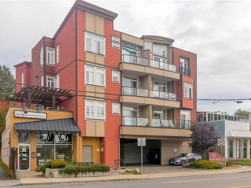 301-76 Gorge Rd West, Saanich, BC - Outdoor With Balcony With Facade