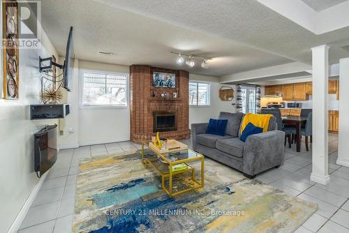 Lower - 268 Greenock Drive, Vaughan, ON - Indoor Photo Showing Living Room With Fireplace