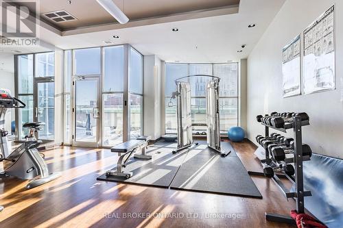 907 - 9 George Street N, Brampton, ON - Indoor Photo Showing Gym Room