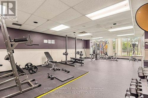 1610 - 1 Rowntree Road, Toronto, ON - Indoor Photo Showing Gym Room