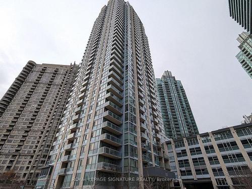 3003-225 Webb Dr, Mississauga, ON - Outdoor With Balcony With Facade