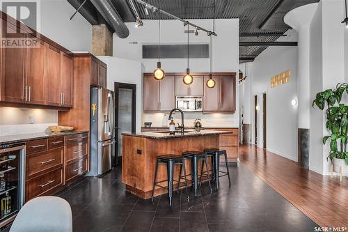 105 211 D Avenue N, Saskatoon, SK - Indoor Photo Showing Kitchen With Upgraded Kitchen