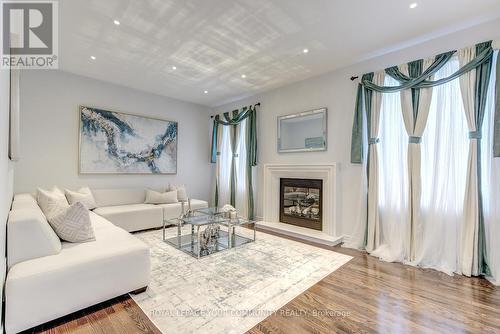 62 Edison Place, Vaughan, ON - Indoor Photo Showing Living Room With Fireplace