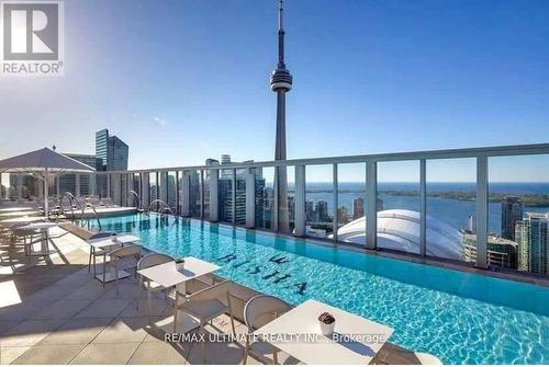 1115 - 88 Blue Jays Way, Toronto, ON - Outdoor With In Ground Pool With View