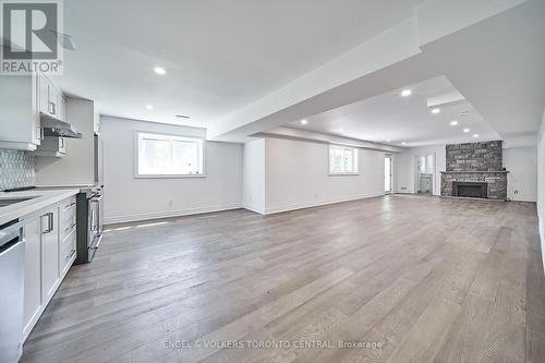 507 Mill Street S, Clarington, ON - Indoor Photo Showing Kitchen With Fireplace