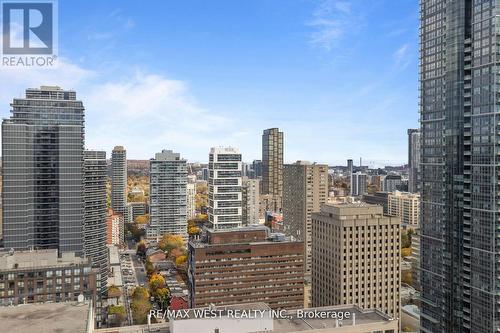 3502 - 763 Bay Avenue, Toronto, ON - Outdoor With Facade