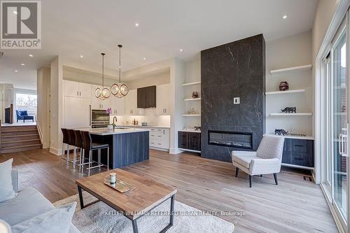 62 Ash Crescent, Toronto, ON - Indoor Photo Showing Living Room With Fireplace