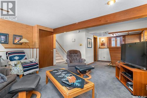 847 Delaronde Way, Saskatoon, SK - Indoor Photo Showing Living Room With Fireplace