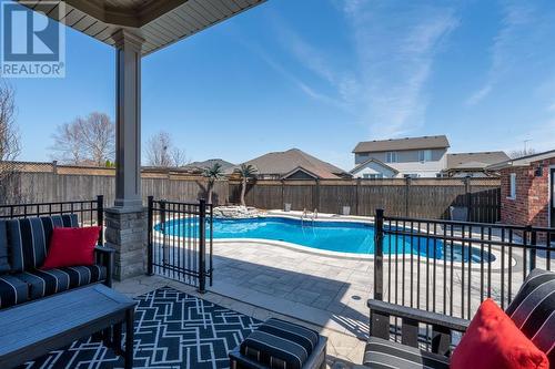 108 Paul Sloggett Court, Sarnia, ON - Outdoor With In Ground Pool With Exterior