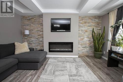 155 Allen'S Side Rd, Sault Ste. Marie, ON - Indoor Photo Showing Living Room With Fireplace